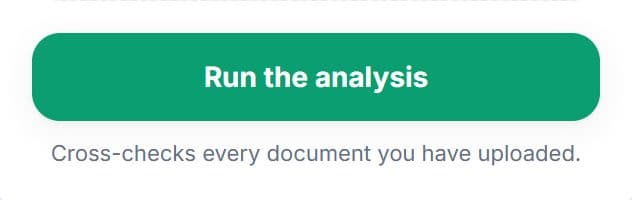 Active Run the analysis button